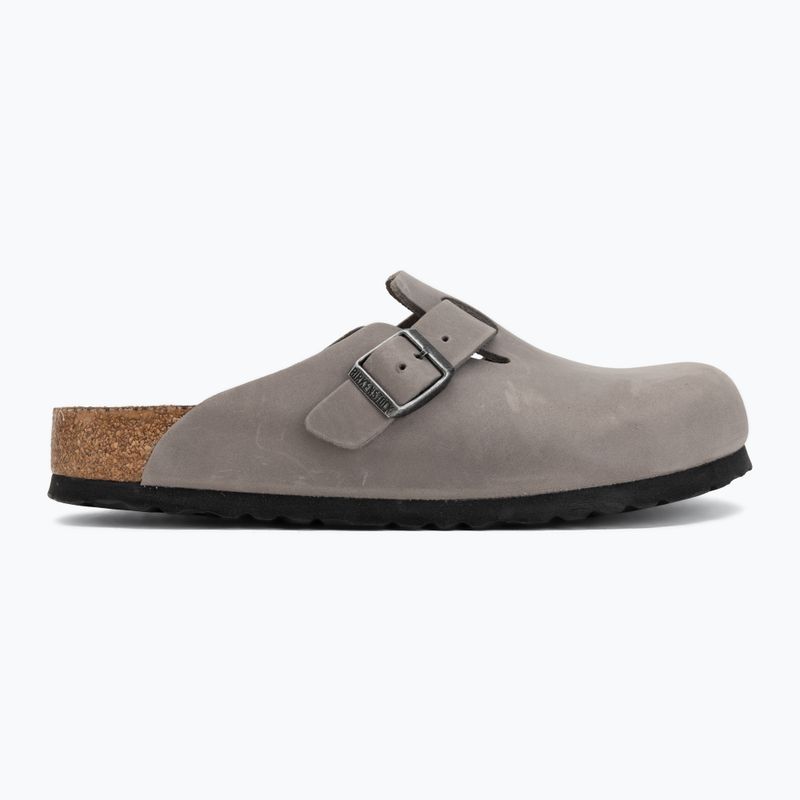 Шльопанці BIRKENSTOCK Boston Soft Footbed Oiled Leather Regular iron 2