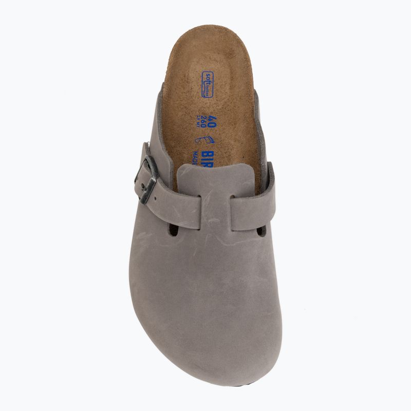 Шльопанці BIRKENSTOCK Boston Soft Footbed Oiled Leather Regular iron 5