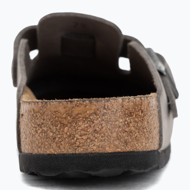 Шльопанці BIRKENSTOCK Boston Soft Footbed Oiled Leather Regular iron 6
