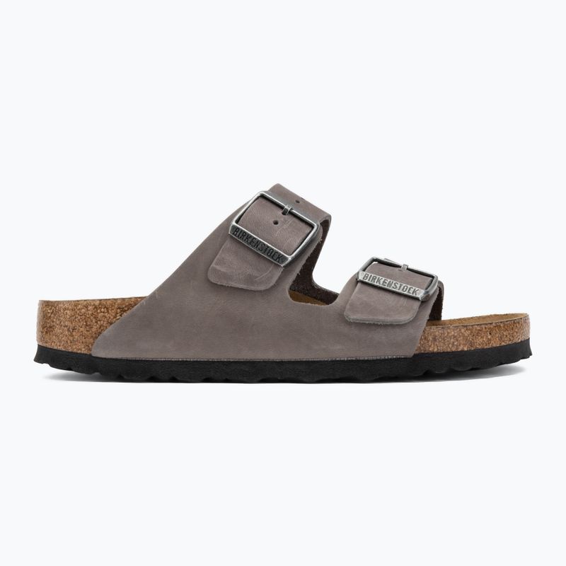 Шльопанці BIRKENSTOCK Arizona Soft Footbed Oiled Leather Narrow iron 2