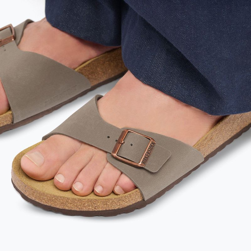 Жіночі шльопанці BIRKENSTOCK Madrid Birkibuc Regular stone 10