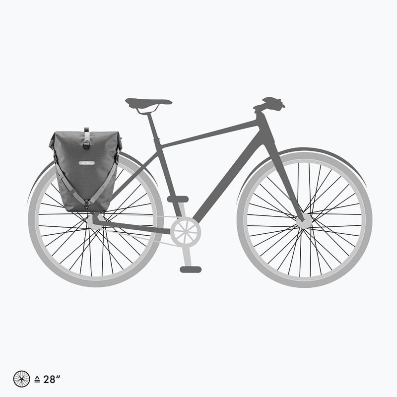 Сумка-багажник для велосипеда Ortlieb задня Back-Roller Urban Line сіра O-F5502 14