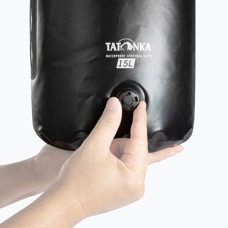 Сумка водонепроникна Tatonka WP Stuffbag Valve 15 л black 7