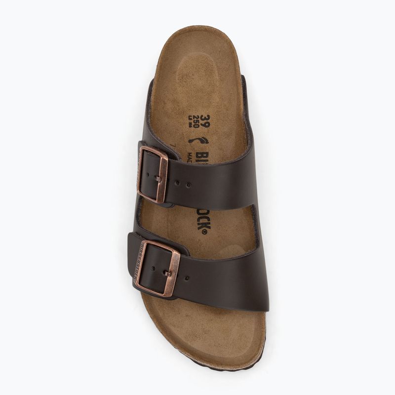 BIRKENSTOCK Arizona NL Вузькі темно-коричневі шльопанці 5