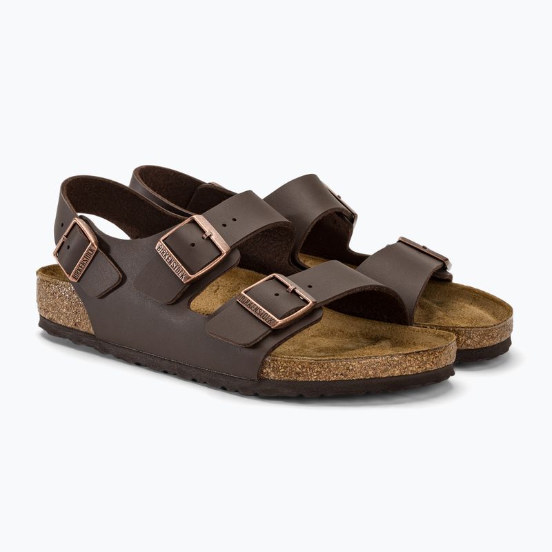 Босоніжки BIRKENSTOCK Milano BF Regular темно-коричневі 4