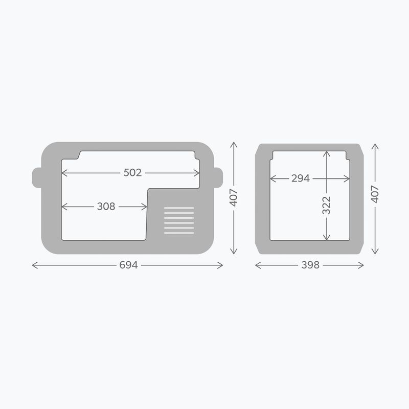 Холодильник туристичний Dometic CFX3 35 l EU Version slate/mist 7