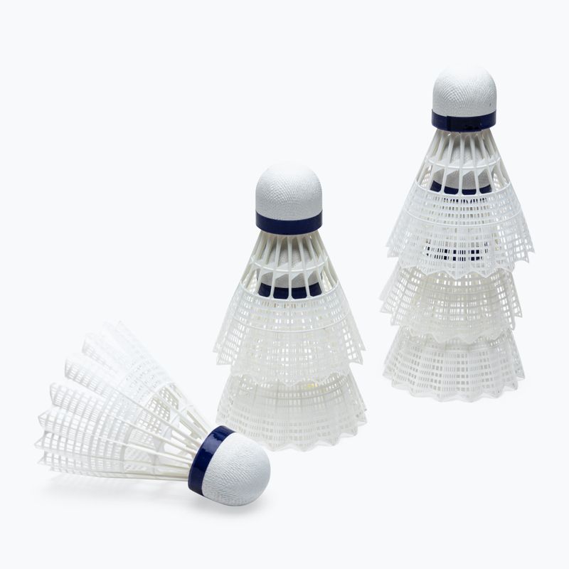 Волани для бадмінтону Talbot-Torro Tech 350, Nylon 6 шт. білі 479102 2