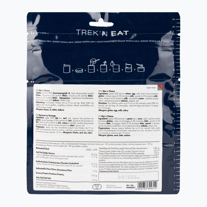 Ліофілізована їжа Trek'n Eat Паста з сирним соусом 30404031 2