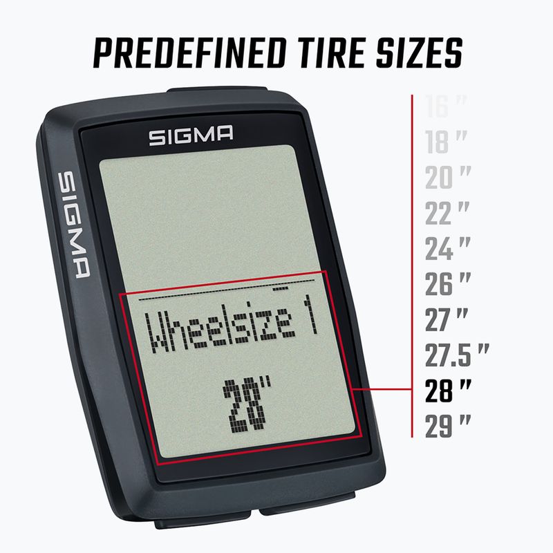 Велокомп'ютер  Sigma BC 14.0 WR чорний 14210 6