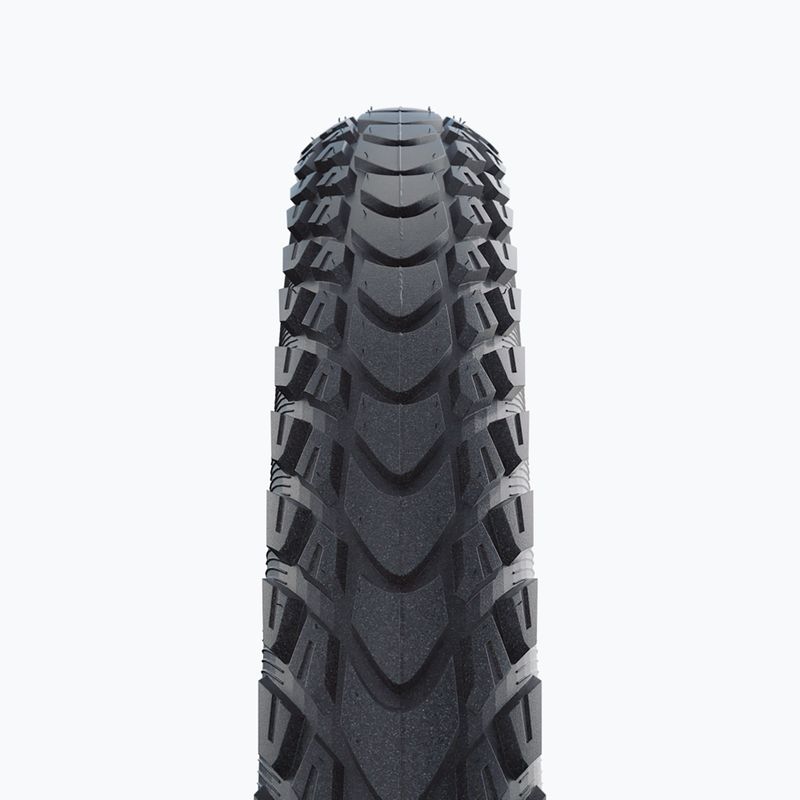 Велосипедна шина SCHWALBE Marathon Mondial Raceguard Addix дротяна чорна з рефлекторним покриттям 4