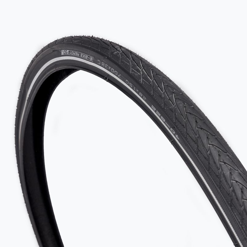 Велосипедна шина SCHWALBE Marathon Plus Smart Guard Addix дротяна чорна з рефлекторним покриттям 3
