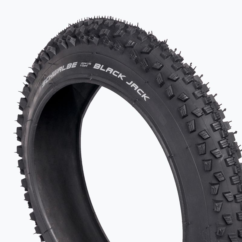 Велосипедна шина SCHWALBE Black Jack K-Guard Black N Roll 18 x 1.90 чорна 2