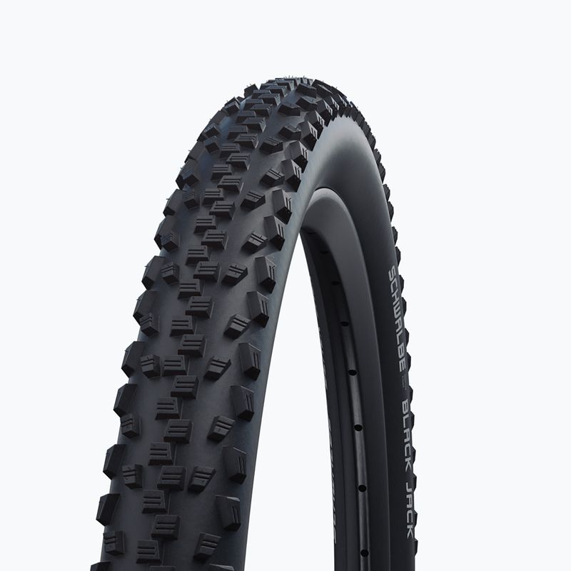 Велосипедна шина SCHWALBE Black Jack K-Guard Black N Roll дріт чорний