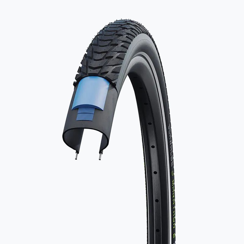Шина велосипедна SCHWALBE Marathon E-Plus Smart Dualguard Addix E 28 x 1.50 black reflex