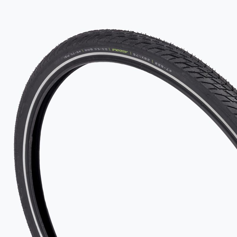 Велосипедна шина SCHWALBE Marathon E-Plus Smart Dualguard Addix E дротова чорна з рефлекторним покриттям 2