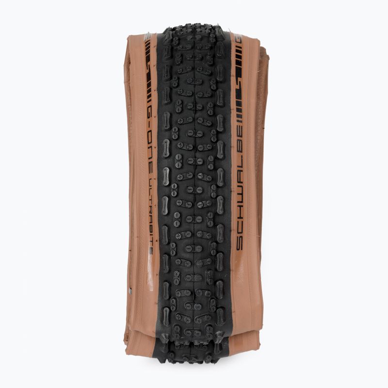Велосипедна шина SCHWALBE G-One Ultrabite Raceguard Addix sk. бронзового кольору з боковою стінкою 2