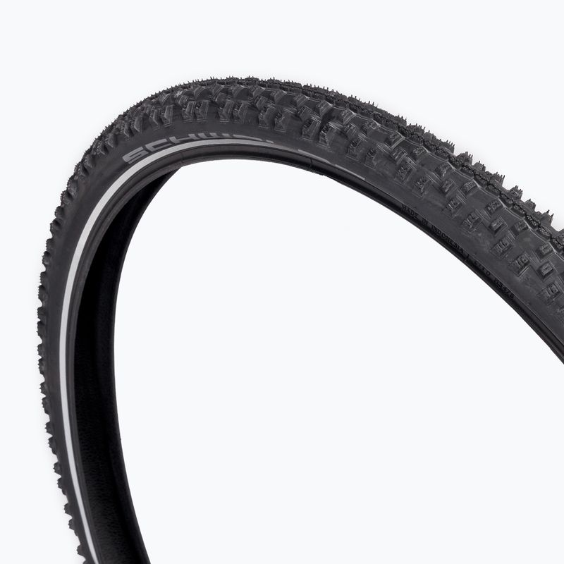 Велосипедна шина SCHWALBE Smart Sam Performance Addix дротяна чорна з рефлекторним покриттям 2