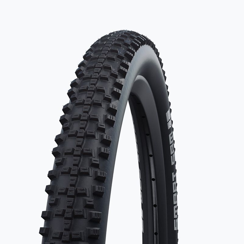 Велосипедна шина SCHWALBE Smart Sam Performance Addix дротяна чорна з рефлекторним покриттям