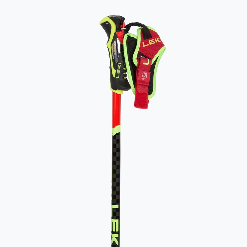 Палиці гірськолижні LEKI WCR TBS SL 3D bright red/black/neon yellow 2