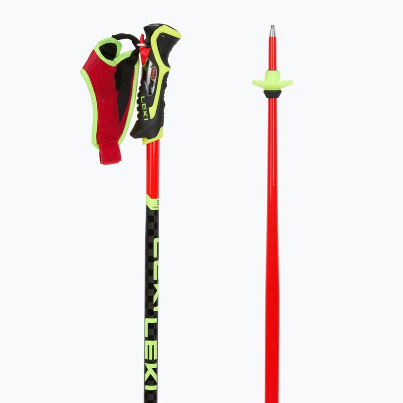 Палиці гірськолижні LEKI WCR TBS SL 3D bright red/black/neon yellow 3