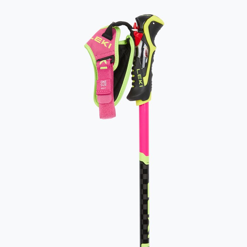 Палиці гірськолижні LEKI Venom SL 3D neon pink/black/neon yellow 2