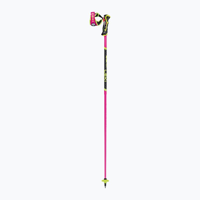 Палиці гірськолижні LEKI Venom SL 3D neon pink/black/neon yellow 2