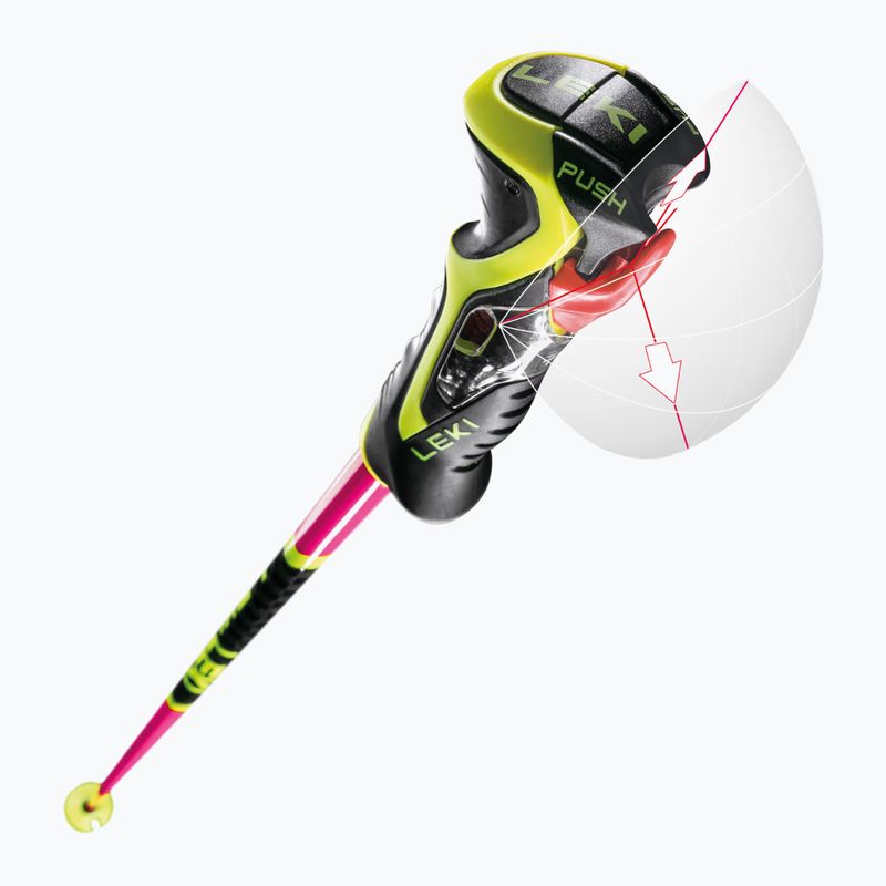 Палиці гірськолижні LEKI Venom SL 3D neon pink/black/neon yellow 7