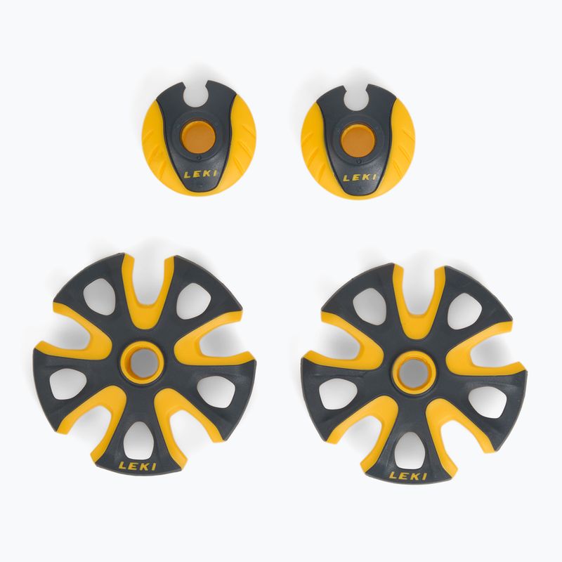 Палиці гірськолижні LEKI Spitfire 3D denim blue/ aegean blue/ mustard yellow 6