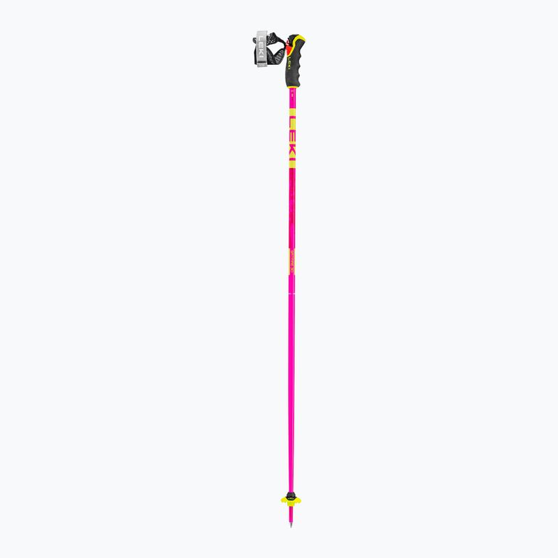Палиці гірськолижні LEKI Spitfire 3D neon magenta/neon yellow/berry 2