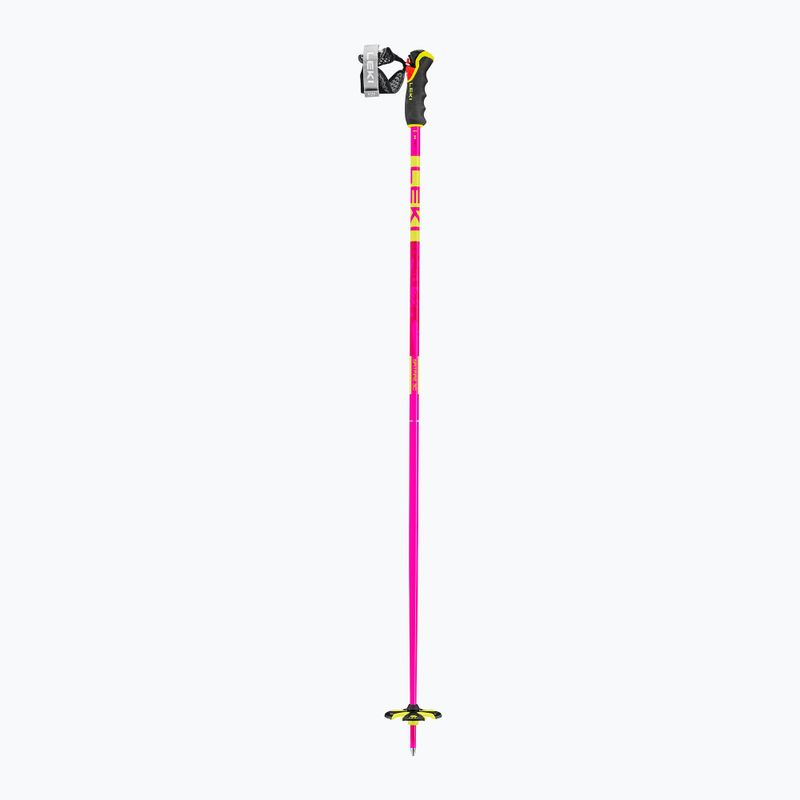 Палиці гірськолижні LEKI Spitfire 3D neon magenta/neon yellow/berry 3