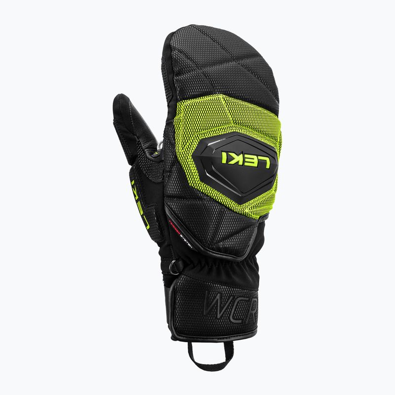 Рукавиці гірськолижні чоловічі LEKI WCR Coach 3D Mitt black/ice lemon 2