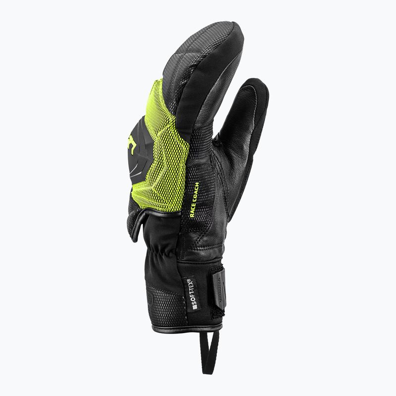 Рукавиці гірськолижні чоловічі LEKI WCR Coach 3D Mitt black/ice lemon 4