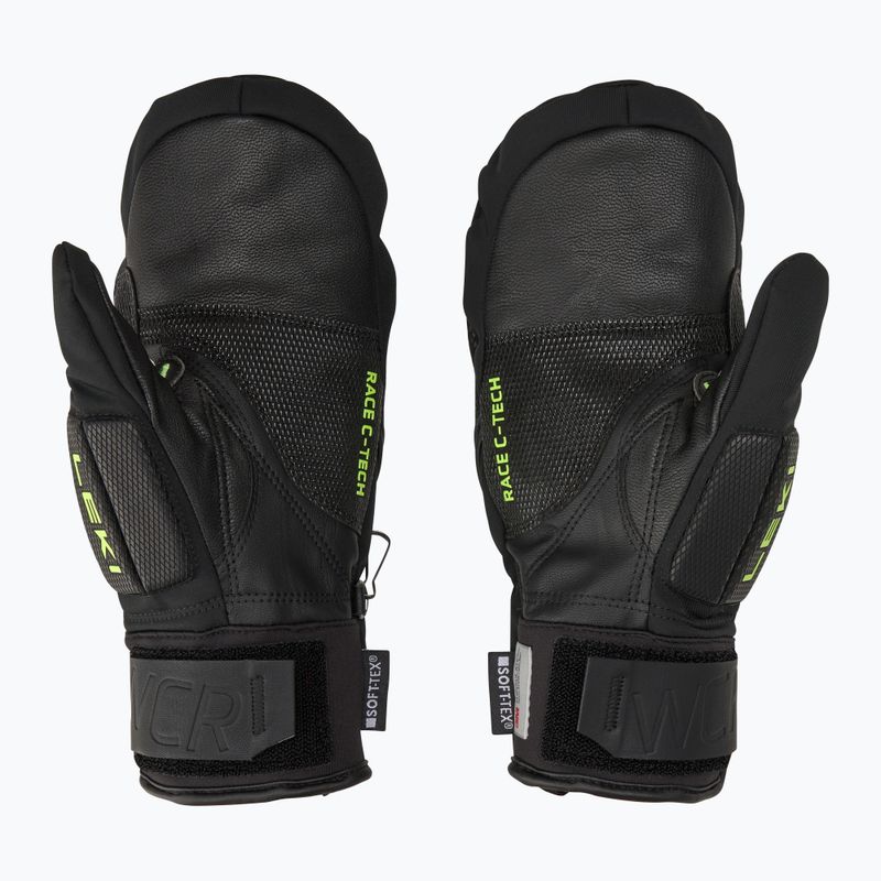 Рукавиці гірськолижні чоловічі LEKI WCR C-Tech 3D Mitt black/ ice lemon 3