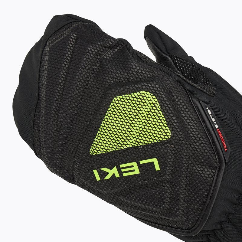 Рукавиці гірськолижні чоловічі LEKI WCR C-Tech 3D Mitt black/ ice lemon 5