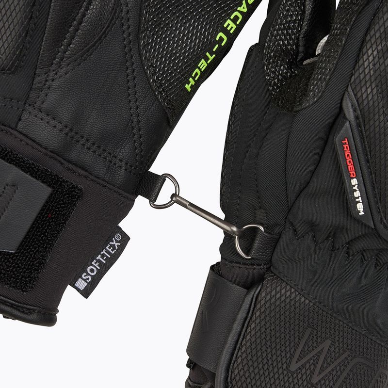 Рукавиці гірськолижні чоловічі LEKI WCR C-Tech 3D Mitt black/ ice lemon 6