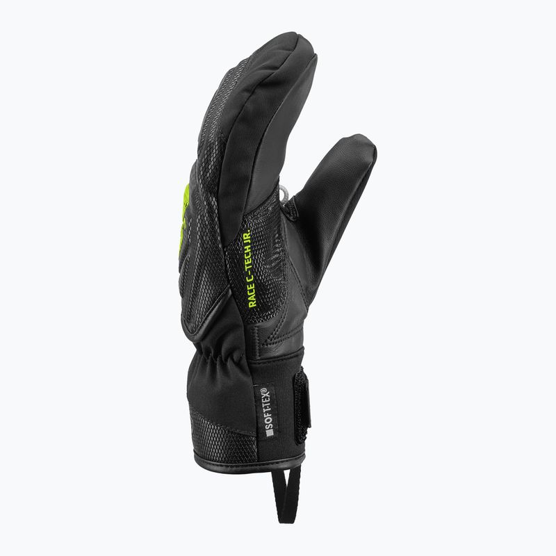 Рукавиці гірськолижні дитячі LEKI WCR C-Tech 3D Junior Mitt black/ice lemon 4