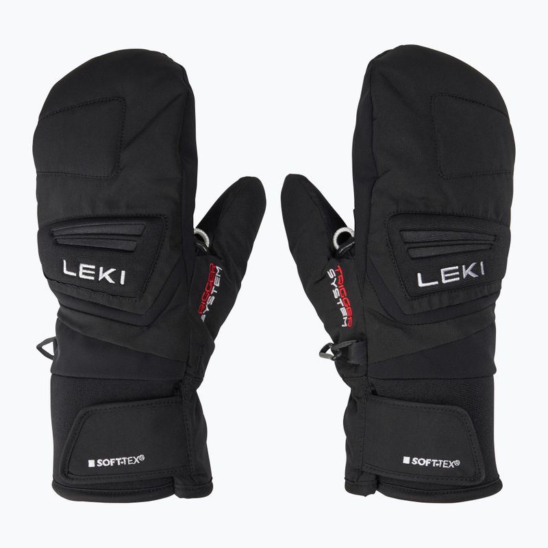Рукавиці гірськолижні дитячі LEKI Griffin 3D Junior Mitt black 2