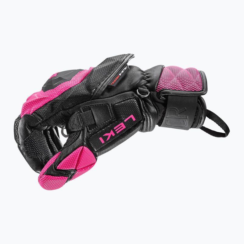 Рукавиці гірськолижні жіночі LEKI WCR Venom SL 3D black/ pink 10