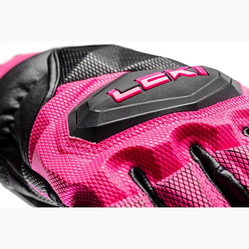 Рукавиці гірськолижні жіночі LEKI WCR Venom SL 3D black/ pink 12