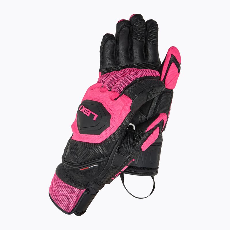 Рукавиці гірськолижні жіночі LEKI WCR Venom SL 3D black/ pink