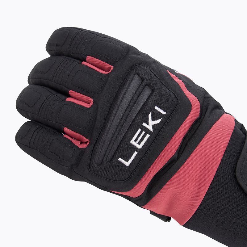 Рукавиці гірськолижні дитячі LEKI Griffin 3D Junior black/ rose 4