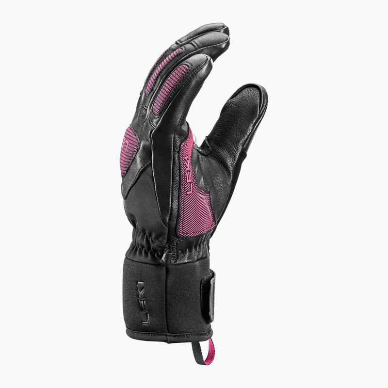 Рукавиці гірськолижні жіночі LEKI Griffin Pro 3D black/ rose 9