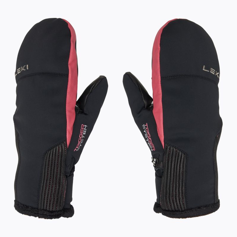 Рукавиці гірськолижні жіночі LEKI Vallarta 3D Mitt black/ rose 3
