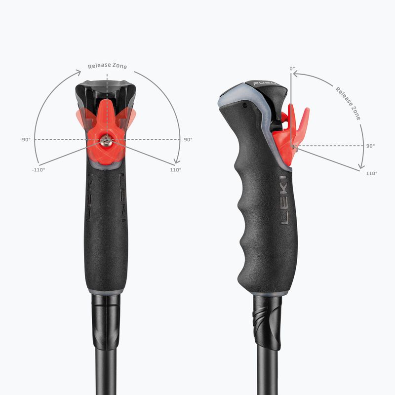 Палиці гірськолижні LEKI Artena Airfoil 3D black/dark anthracite/rose gold 7