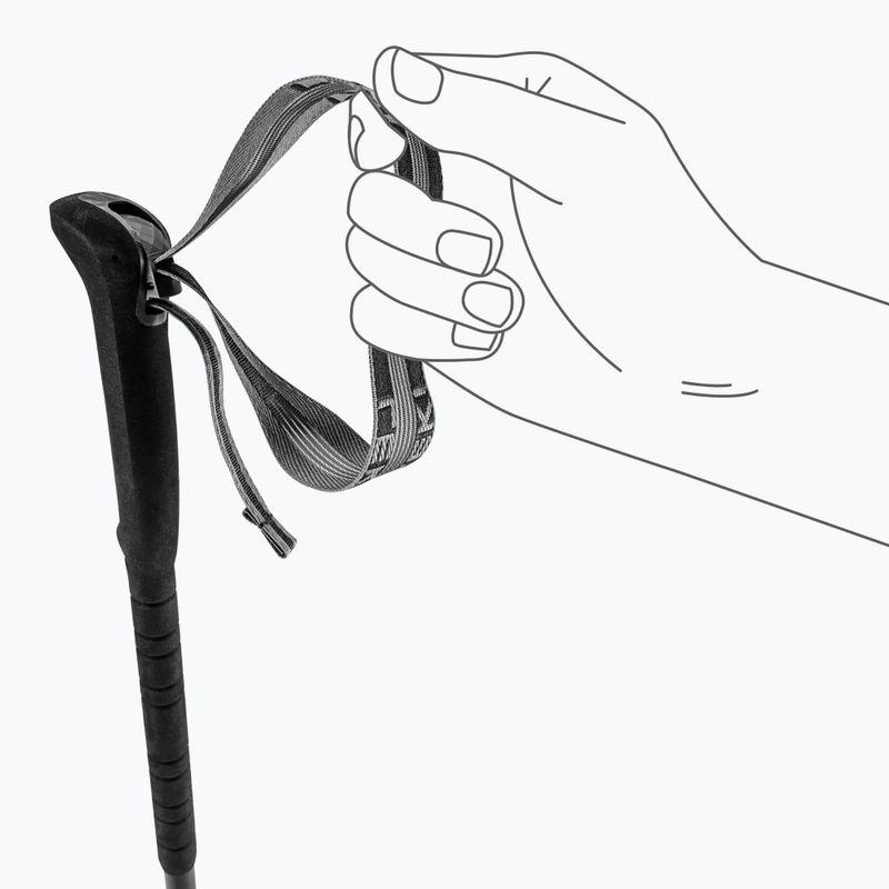 Палиці трекінгові LEKI Skytera Lite black/white/neonorange 7