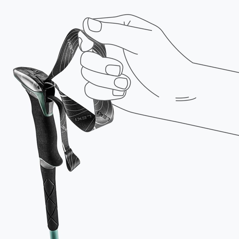 Палиці трекінгові LEKI Makalu Lite malachite green/dark malachite green/white 6