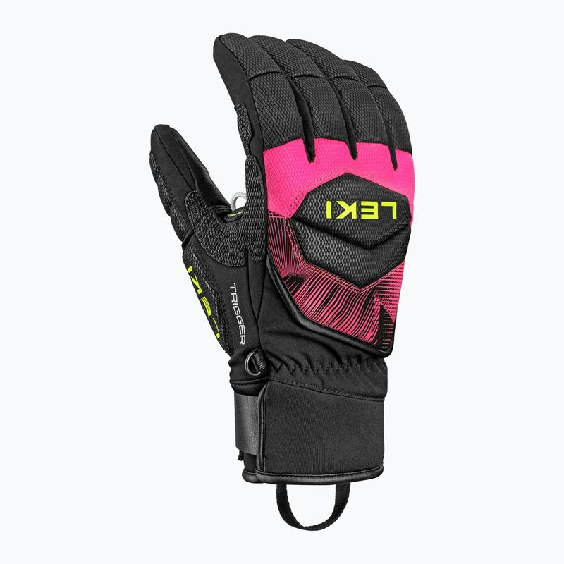 Рукавиці лижні LEKI WCR Core TR black/neon pink/neon yellow 2