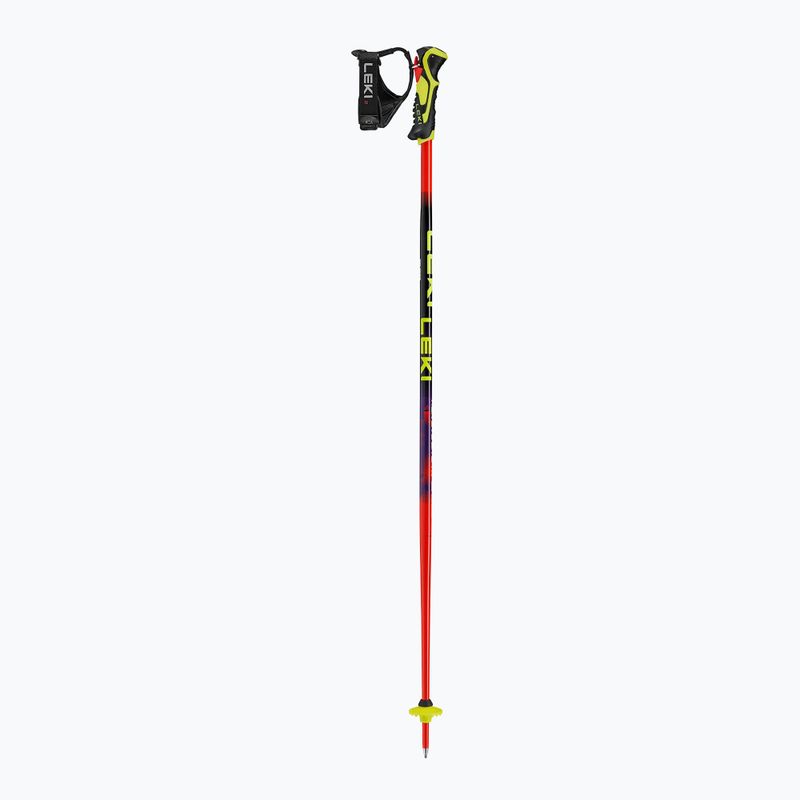 Палиці лижні дитячі LEKI WCR Evo Lite SL TR bright red/black/neon yellow 2