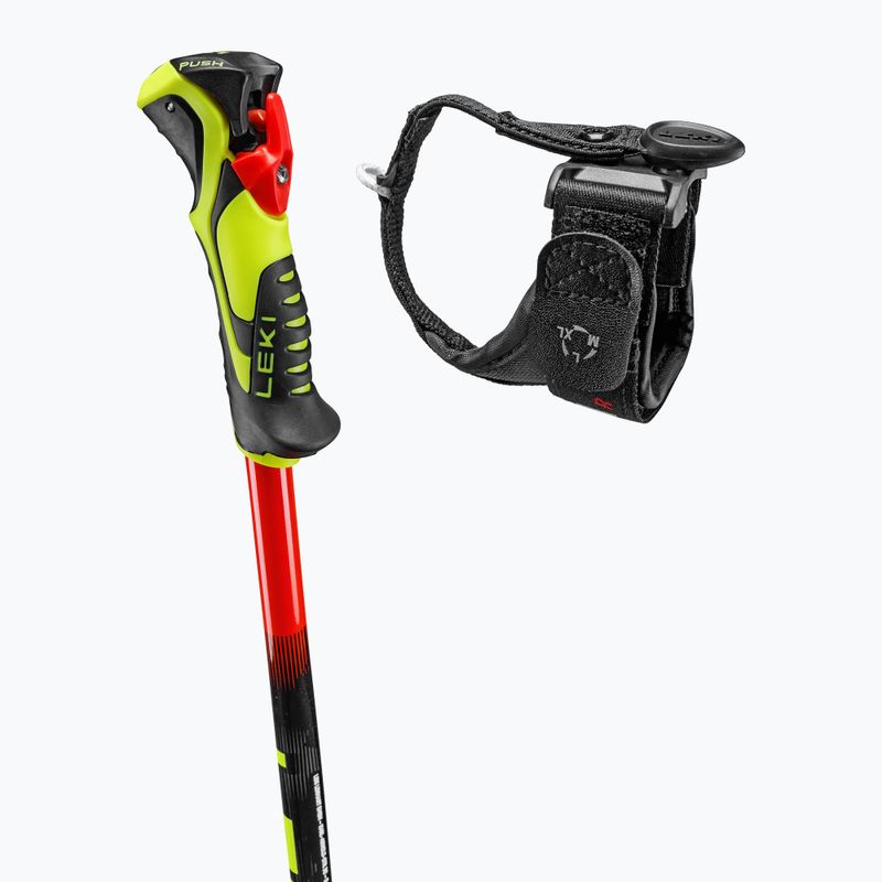Палиці лижні дитячі LEKI WCR Evo Lite SL TR bright red/black/neon yellow 4