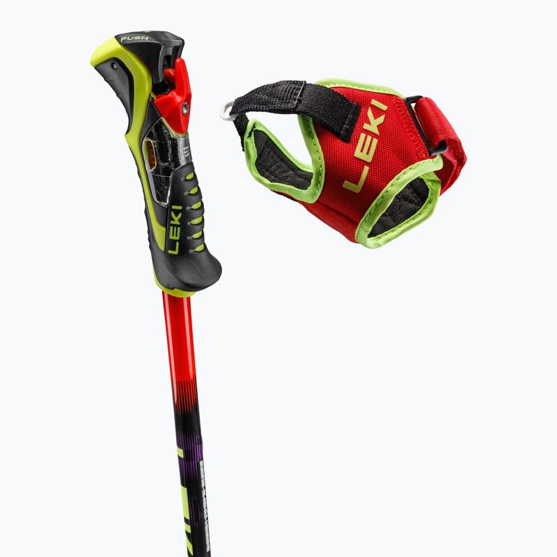 Палиці лижні дитячі LEKI WCR Pro Lite SL TR bright red/black/neon yellow 4